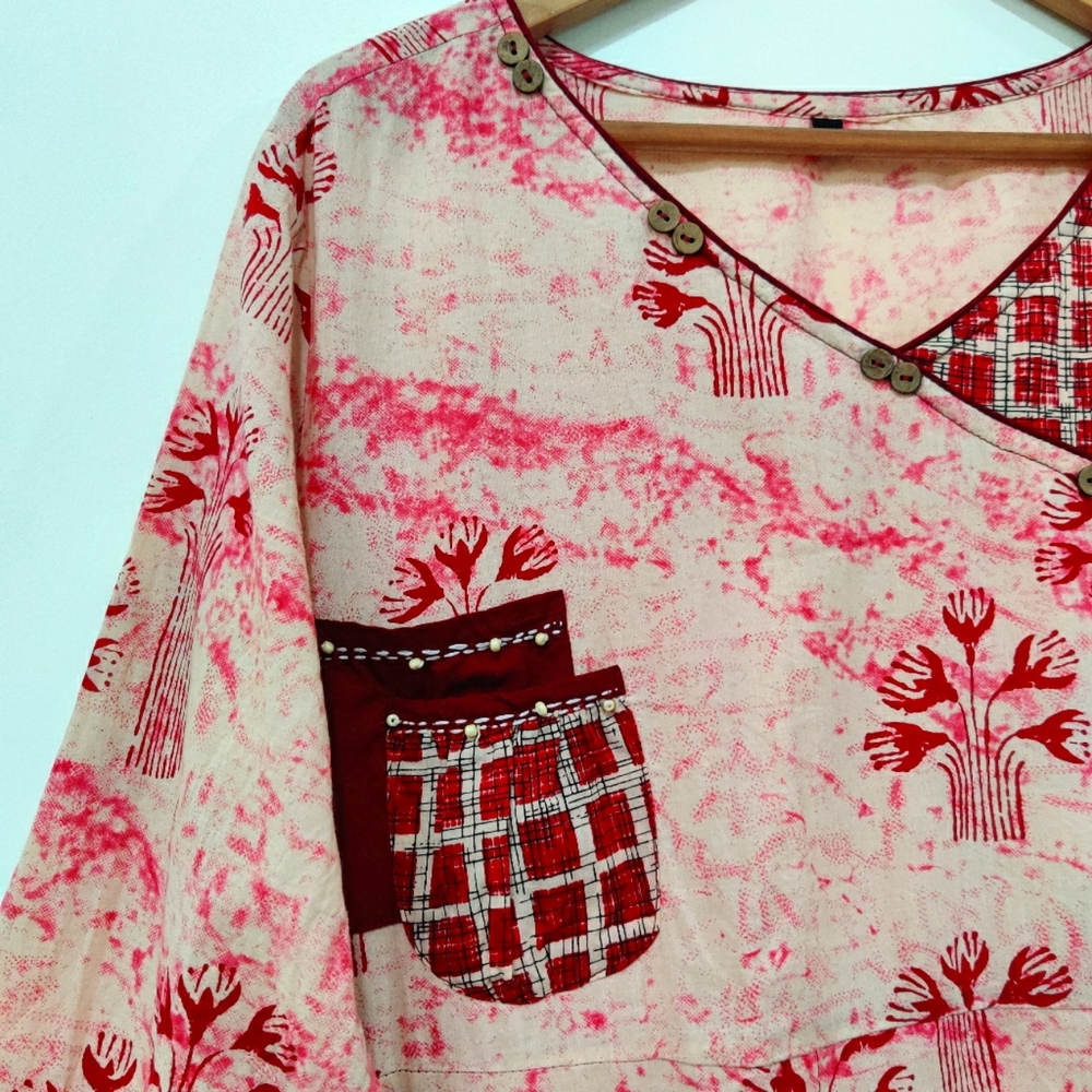 (NWOT) Maroon Kurti - Picture 3 of 10